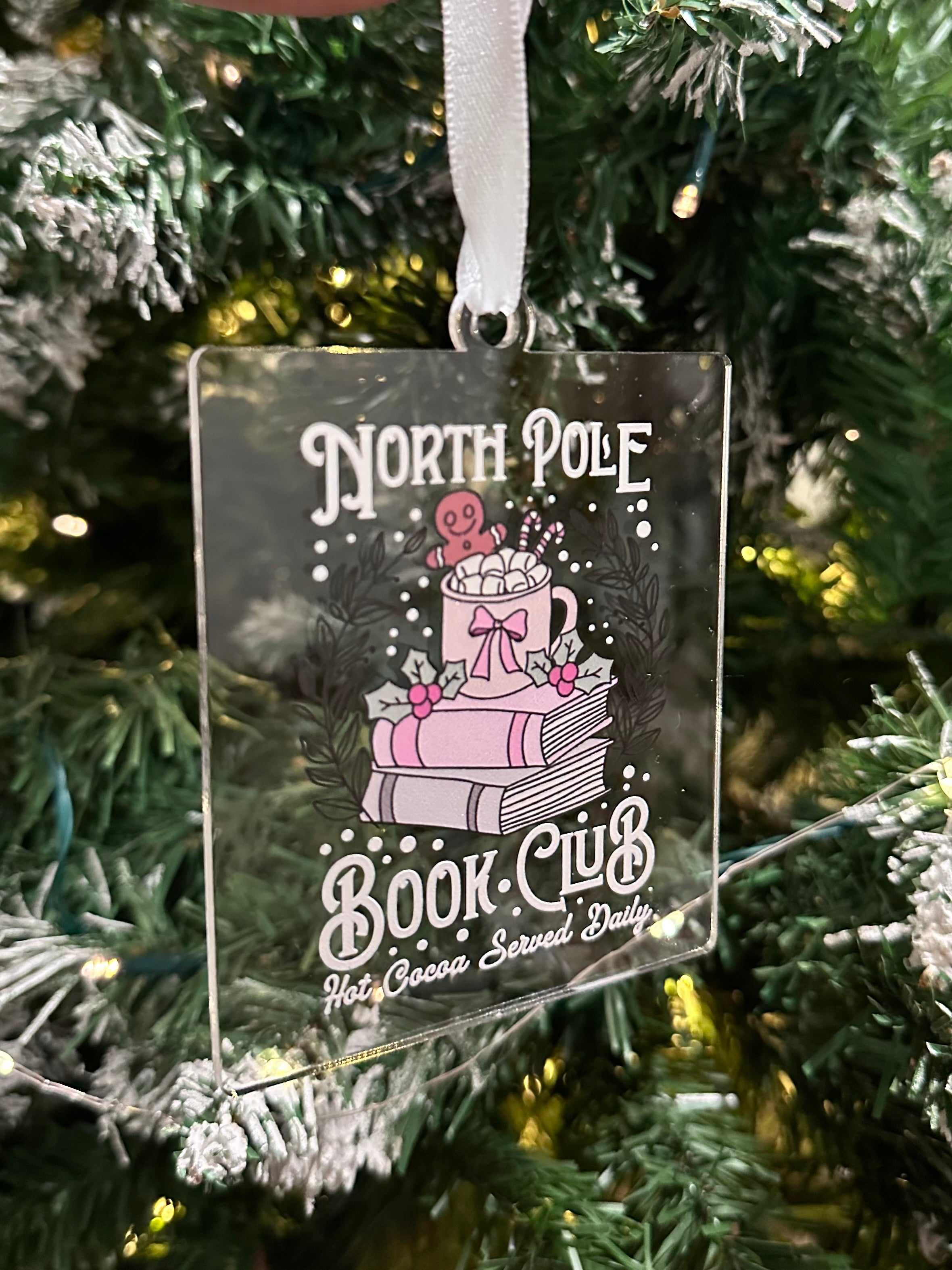 North Pole Book Club Ornament