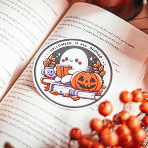 Halloween is all Booked Sticker